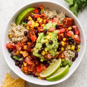 copycat chipotle sofritas burrito bowl